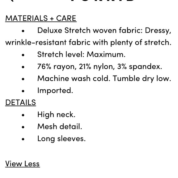 Torrid mesh top - Picture 6 of 6